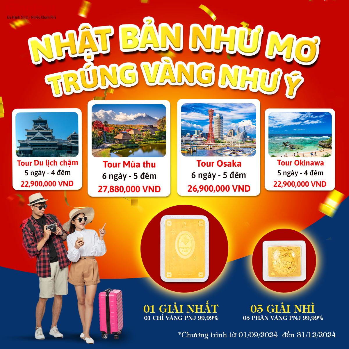 ƯU ĐÃI DU LỊCH NHẬT BẢN - CƠ HỘI TRÚNG VÀNG 9999