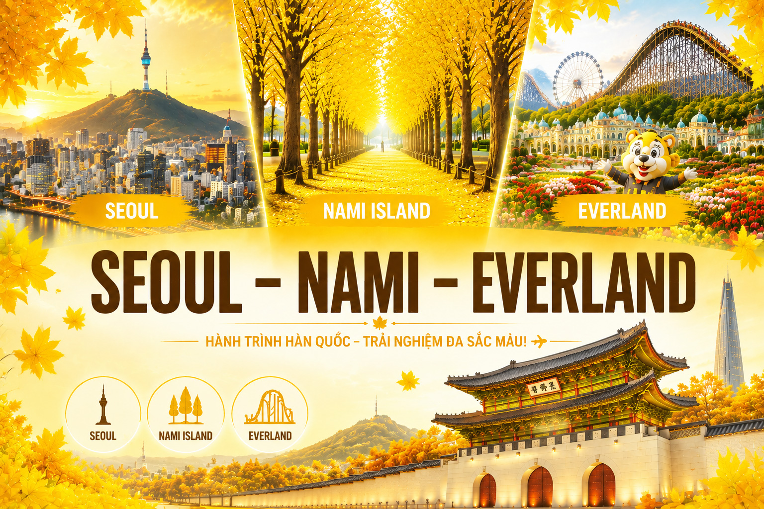 Du Lịch Hàn Quốc Noshop | SEOUL – NAMI - EVERLAND